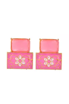 Pink earrings