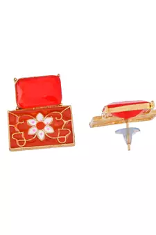 Red earrings