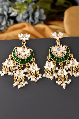 Green earrings