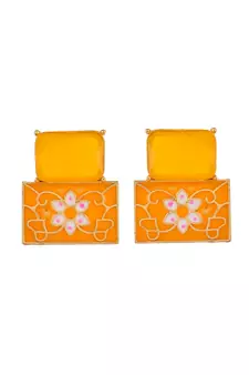 Yellow earrings