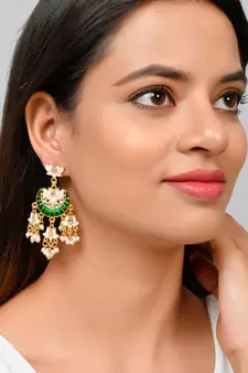 Green earrings