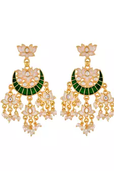 Green earrings