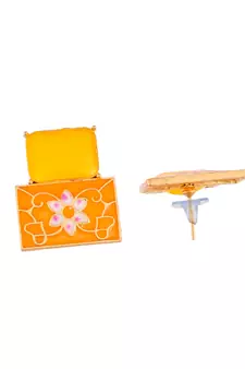Yellow earrings