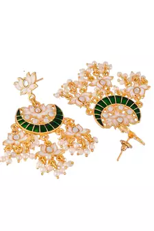 Green earrings