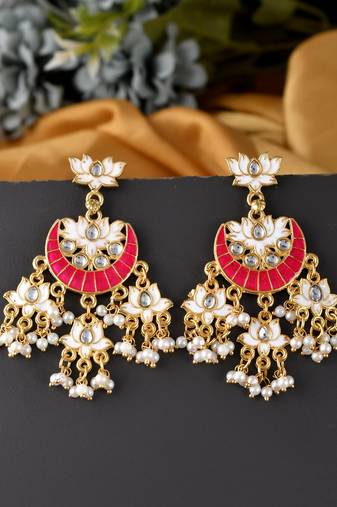 Pink earrings