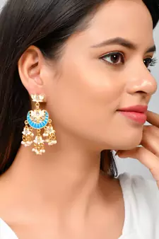 Blue earrings