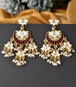 Maroon earrings