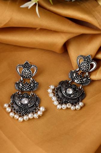 Silver earrings