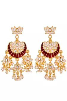 Maroon earrings