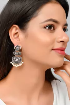 Silver earrings