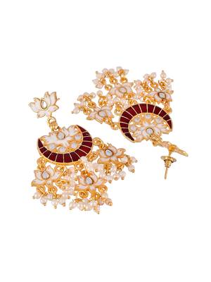 Maroon earrings 4