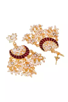 Maroon earrings