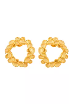 Gold earrings