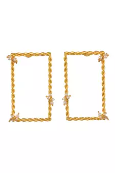 Gold earrings