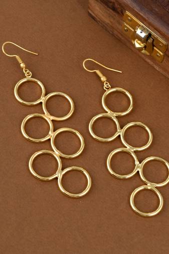 Gold earrings