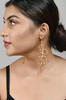 Gold earrings