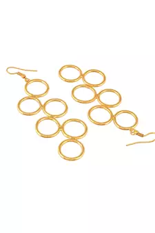 Gold earrings
