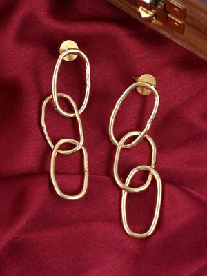Gold earrings 1