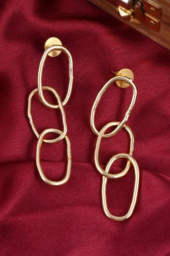 Gold earrings
