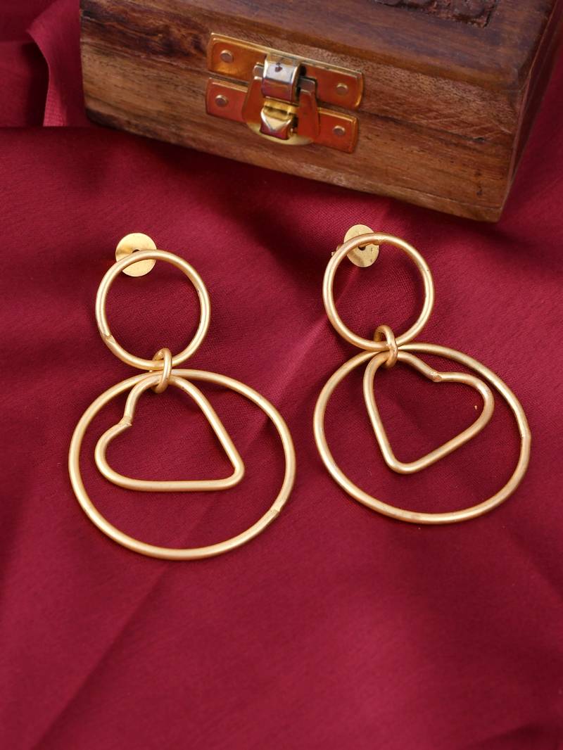 Gold earrings