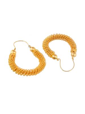 Gold earrings 4