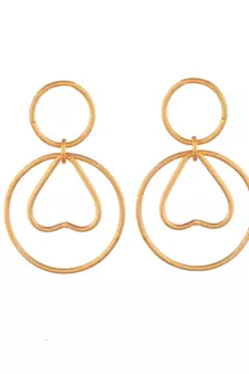 Gold earrings