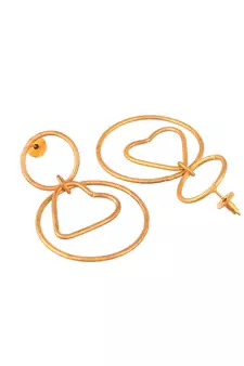Gold earrings