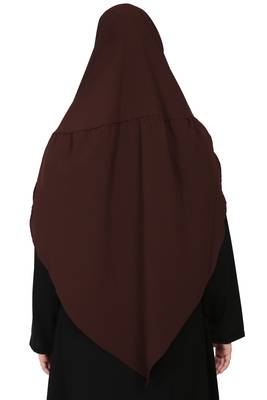 Nazneen Frill around shoulder, Triangle instant ready to wear tie at back Trendy Hijab 3