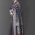 Navy blue woven banarasi saree with blouse