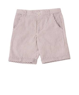 white COTTON PREPPY BOARD SHORTS 3