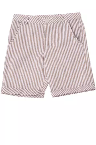 white COTTON PREPPY BOARD SHORTS