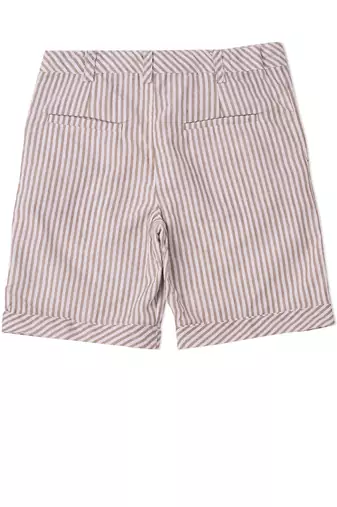 white COTTON PREPPY BOARD SHORTS