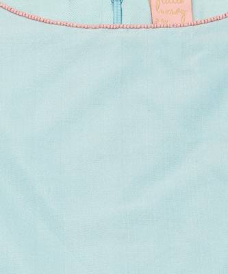 Blue cotton silk plain PALE BLUE CROP TOP 3