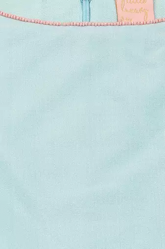 Blue cotton silk plain PALE BLUE CROP TOP