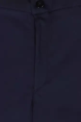Blue cotton silk plain MIDNIGHT BLUE PANT