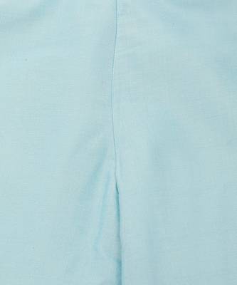 Blue cotton silk plain PALE BLUE PLAZZO PANT 3