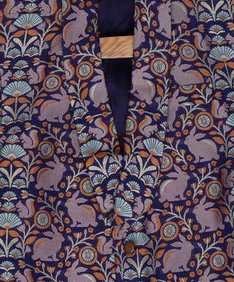 Blue Brocade printed LIVELY FOREST TUXEDO 3