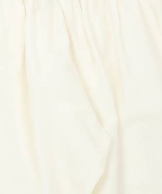 White cotton silk plain PEARL KURTA & PYJAMA SET 4