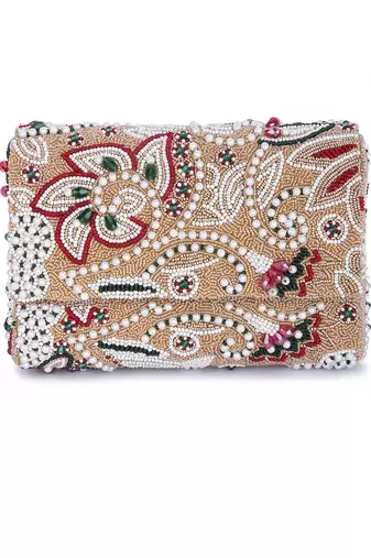 Samiara gold clutch