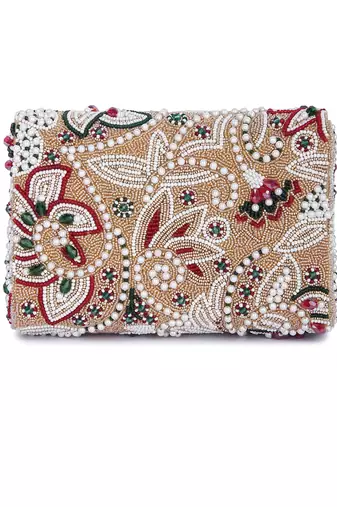 Samiara gold clutch