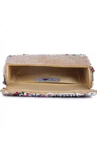 Samiara gold clutch
