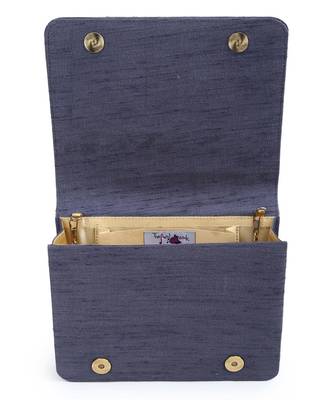 Sequin Toucan grey clutch 5