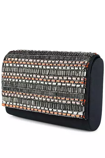 Silver sheen clutch