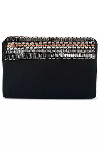 Silver sheen clutch