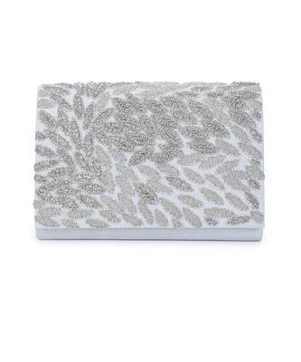 Silver sizzle clutch 2