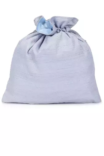 Silver Zardosi potli