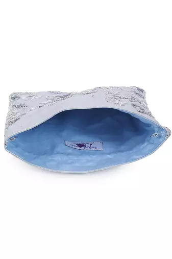 Silver Zardosi potli