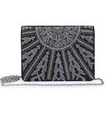 Sparkling black clutch