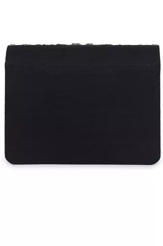 Sparkling black clutch