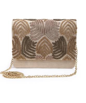 Unique design gold clutch 1
